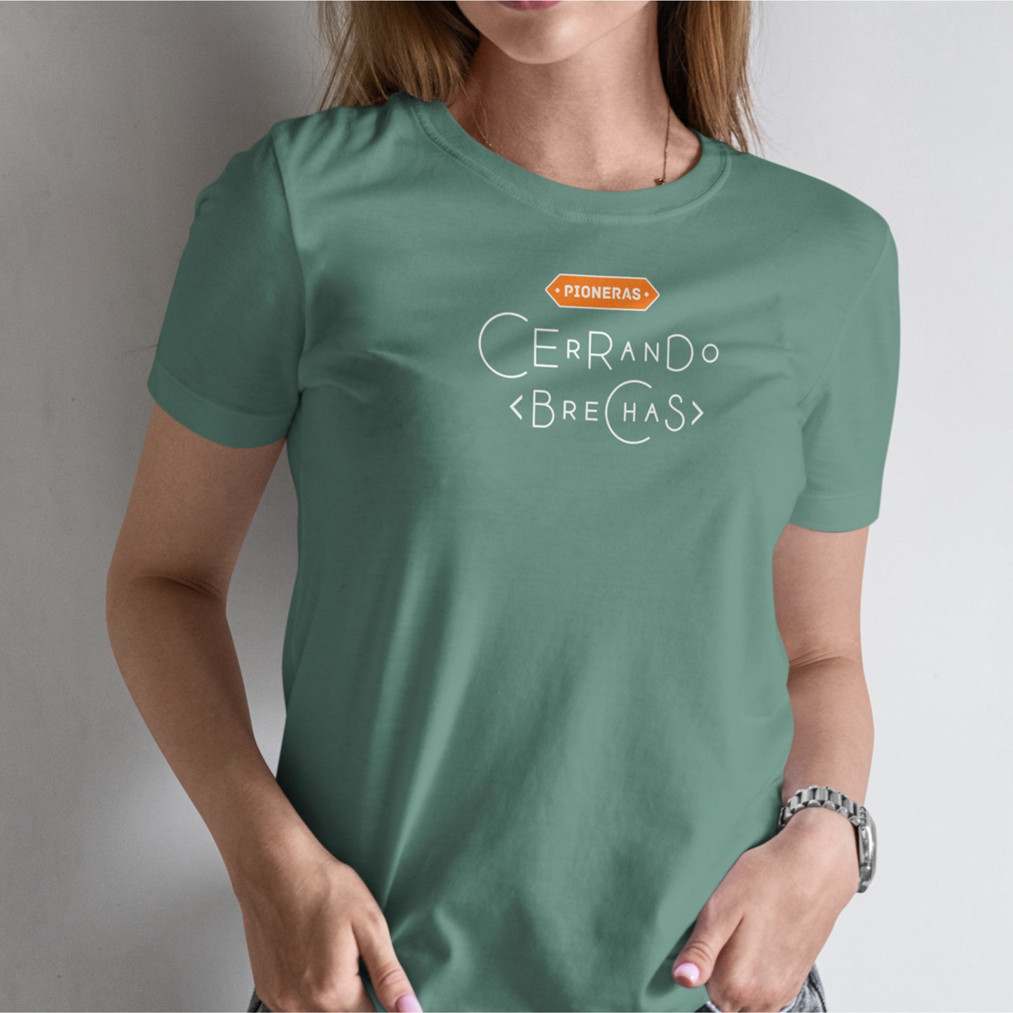 Camiseta Pioneras - Cerrando Brechas - Teal